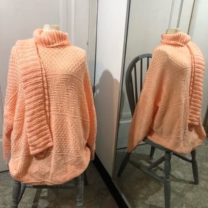 Peach 🍑 Sweater with scarf